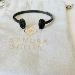 Kendra Scott - Elton Gunmetal Cuff in Black Drusy